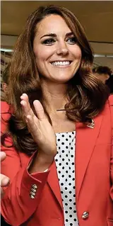  ??  ?? £70.00
Red jacket worthy of a medal as she applauds the British cycling team at the London Olympics in 2012