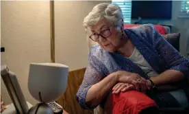  ?? Photograph: Robert Gumpert/The Guardian ?? Juanita Erickson, 93, and ElliQ, her robot companion, in her studio apartment in Carlton Senior Living in the San Francisco Bay Area.