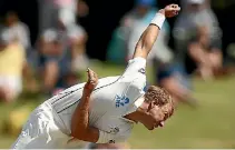  ?? PHOTO: GETTY IMAGES ?? Neil Wagner used the short ball for good effect to take test-best figures of 6-41 as New Zealand dominated the first day of the first test against Zimbabwe.