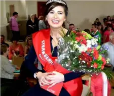  ??  ?? The Strawberry Queen for 2016, Rebecca O’Connor