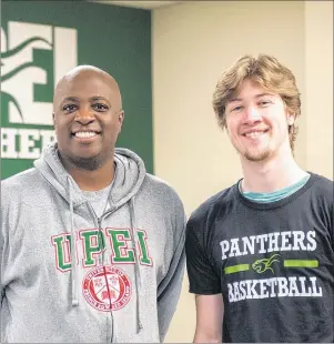  ?? SUBMITTED PHOTO ?? UPEI Panthers men’s basketball head coach Darrell Glenn is looking forward to having Jack MacAulay on the squad this coming season.