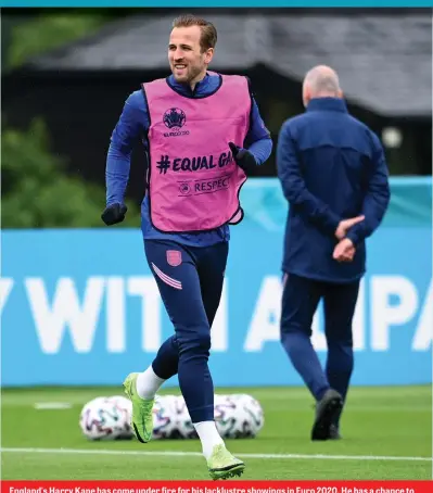  ?? Picture: BackpagePi­x ?? England's Harry Kane has come under fire for his lacklustre showings in Euro 2020. He has a chance to lift his game tonight against the Czech Republic.