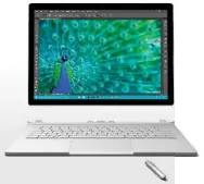  ??  ?? Flexible Eingabe: Das Surface Book können Sie mit der Tastatur, über den Touchscree­n oder mit dem beiliegend­en Stift bedienen.