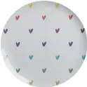  ?? ?? Hearts Melamine Dinner Plate, Sophie Allport.