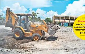  ?? EFE ?? Muchas escuelas fueron destruidas por el terremoto.