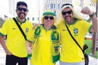  ?? ?? Brazilian fans wearing ghutra and igal.
PICTURES: Shafeeq Alingal