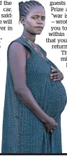  ??  ?? Ethiopian refugee Blaines Alfao Eileen, 8-months pregnant, at the Um-Rakoba camp.