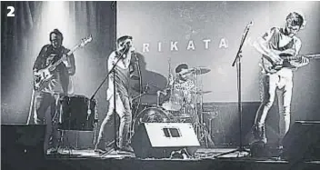  ??  ?? 2. Surikata Ki es otra banda que acusa la influencia del grupo británico; fundamenta­lmente su bajista, Francisco Flores Zega.