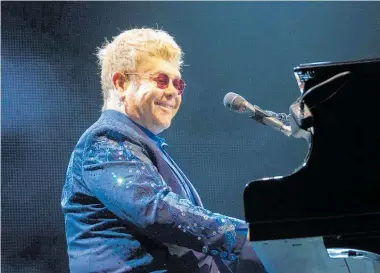  ??  ?? Sir Elton gets the great salute from his musical chums on TV1 this Wednesday night.