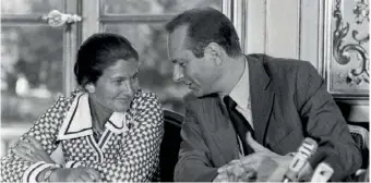  ??  ?? Juin 1974, Simone Veil est nommée ministre de la Santé du gouverneme­nt Chirac.