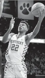  ?? Andy Lyons Getty Images ?? KENTUCKY’S Shai Gilgeous-Alexander might be available when the Clippers pick 12th on Thursday.