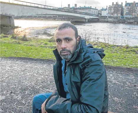  ??  ?? A MAN who raised the alarm after spotting a person drowning in the River Tay says the experience will haunt him for the rest of his life.
Fayez Osman (pictured) was prepared to jump into the water after spotting the man last Monday night but says the...