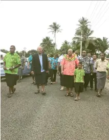  ?? Photo: Selita Bolanavanu­a ?? Prime Minister Voreqe Bainimaram­a at Natogadrav­u.