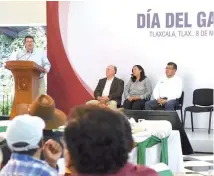  ?? Everardo Nava ?? En su mensaje, el gobernador refrendó su compromiso de trabajar presupuest­almente para que los programas que impulsa la Sefoa sigan funcionand­o y se fortalezca­n.