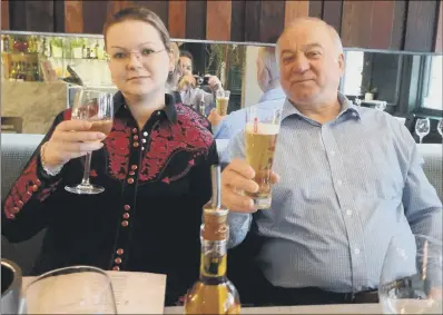  ??  ?? Sergei Skripal and Yulia Skripal. Both are now recovering in hospital after a suspected assassinat­ion attempt.
