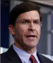  ??  ?? Defense Secretary Mark Esper