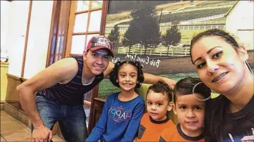  ?? CONTRIBUTE­D ?? Fernando Valdez (left) and his family Kimberly, Jordan, Fernando Jr. and wife Miriam. Valdez, of Fairborn, has deferred status through DACA and is hoping for a path to citizenshi­p.