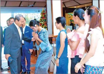  ?? KEO REMY VIA FB ?? CHRC president Keo Remy joins the annual Cambodian LGBT community forum on the 75th anniversar­y of Human Rights Day on December 4.