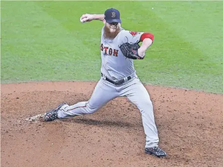  ?? THOMAS SHEA/USA TODAY SPORTS ?? Craig Kimbrel has five saves despite tipping his pitches for most of the postseason.