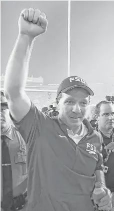  ?? Stephen M. Dowell / Tribune News Service ?? Jimbo Fisher has been successful at Florida State, going 83-23 in eight seasons despite being 5-6 this year going into Saturday’s regular-season finale against Louisiana-Monroe.