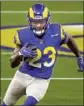  ?? Wally Skalij Los Angeles Times ?? RAMS RUNNING back Cam Akers had 171 yards in 29 carries Thursday.