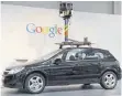  ?? FOTO: DPA ?? Ein Fahrzeug des Google-Projekts Street View.