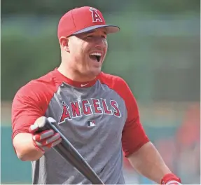  ?? CHARLES LECLAIRE/USA TODAY SPORTS ?? Mike Trout’s salary will jump from more than $19 million in 2017 to $34.08 million in 2018.