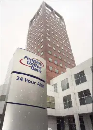  ?? Ned Gerard / Hearst Connecticu­t Media file photo ?? People’s United Bank headquarte­rs in downtown Bridgeport last year.