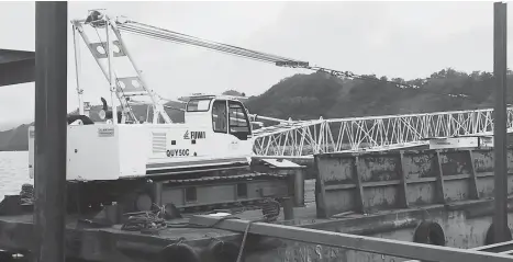  ?? ORLANDO B. DINOY ?? ONGOING. The constructi­on of Malalag port is ongoing and it is eyed to spur economic growth not just in Malalag but in the entire province of Davao del Sur once completed.