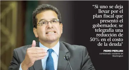  ??  ?? Según Pierluisi, no se puede balancear el presupueto sin recortar los gastos relacionad­os a la deuda.