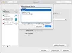  ??  ?? Konfigurie­ren Sie mehrere Schnittste­llen, klicken Sie auf das Zahnrad, um die Reihenfolg­e festzulege­n. Hier steht Ethernet über WLAN, wird also bei Verfügbark­eit bevorzugt.