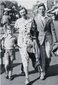  ??  ?? A young Roy Hattersley walking alongside his mother, Enid, and father, Frederick