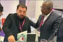  ?? ?? Chairman BetConstru­ct Internatio­nal and myself at the just concluded ICE LONDON Conference discussing AGE LAGOS 2024