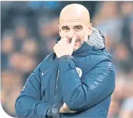  ??  ?? Manchester City boss Pep Guardiola