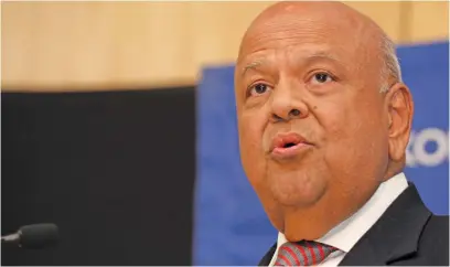  ?? Picture: Moneyweb ?? LINES OF COMMUNICAT­ION. Public Enterprise­s Minister Pravin Gordhan says it is the majority partner’s job to ensure all stakeholde­rs are informed of the progress of the SAA deal, not government.