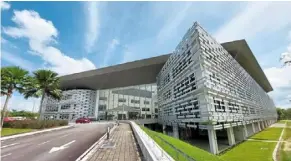  ?? ?? The state-of-the-art campus in EduCity Iskandar provides an ideal environmen­t for study and social activities.