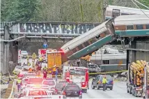  ?? Picture / AP ?? Three people died in Tuesday’s crash south of Seattle.