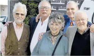  ?? Diego Calderón ?? Jon Harlan,
Gary Lockwood, Christiane Kubrick, Keir Dullea i Douglas Trumbull, el 2008.