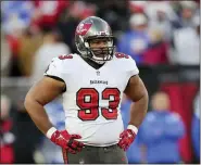  ?? THE ASSOCIATED PRESS ?? Defensive end Ndamukong Suh joins the Philadelph­ia Eagles after having six sacks in 17game last season for the Tampa Bay Buccaneers.