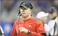  ?? Associated Press file photo ?? Maryland football coach DJ Durkin has been placed on administra­tive leave.