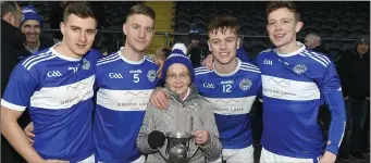  ??  ?? Proud nana Joan Rice with Brian Crowley, Gavin Crowley, Josh Crowley Holland and John Rice