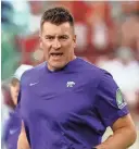  ?? JAIRAJ/USA TODAY SPORTS KEVIN ?? Kansas State defensive coordinato­r Joe Klanderman has turned to the transfer portal to bolster the Wildcats' depth on defense.