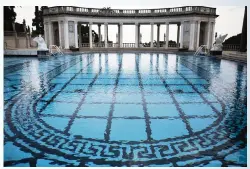  ?? FRANCINE ORR Los Angeles Times/TNS ?? The Neptune Pool at Hearst Castle is lined with Vermont marble and holds 345,000 gallons of water.