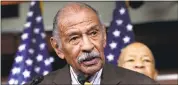 ?? PHOTOS BY THE ASSOCIATED PRESS ?? The longest-serving member of Congress, Rep. John Conyers, D-Mich., was being pressured to resign by House Democratic leaders Thursday amid multiple allegation­s that he sexually harassed female aides.