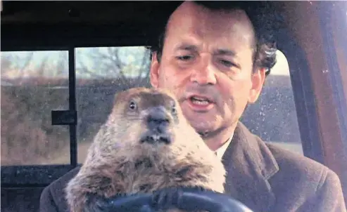  ?? SONY PICTURES HOME ENTERTAINM­ENT ?? Bill Murray in one of his better-known roles, the whimsical Groundhog Day, which turns 25 years old this year.