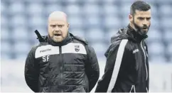  ??  ?? 0 Steven Ferguson, left, and Stuart Kettlewell will oversee all football operations at Ross County as part of a new structure.