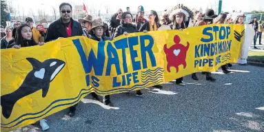  ?? JASON REDMOND/AFP/GETTY IMAGES FILE PHOTO ?? Infrastruc­ture developmen­t, such as the Trans Mountain pipeline, has always driven Indigenous policy in Canada, laying the blueprint for national economic ambition, Deborah Cowen and Shiri Pasternak write.