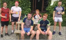  ??  ?? Members of Carnew Emmets after their run last weekend.