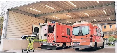  ?? FOTO: KRANKENHAU­S ?? Die Notaufnahm­e am St.-Irmgardis-Krankenhau­s in Süchteln ist 24 Stunden täglich besetzt.