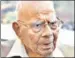  ?? HT FILE ?? Ram Jethmalani